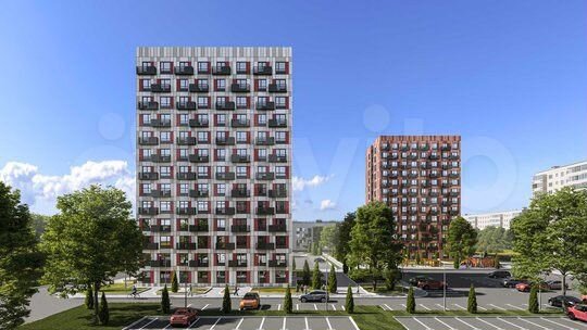 2-к. квартира, 52 м², 6/13 эт.