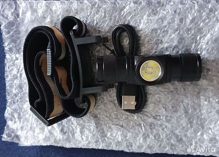 Фонарь аккумуляторный Boruit D10 налобный