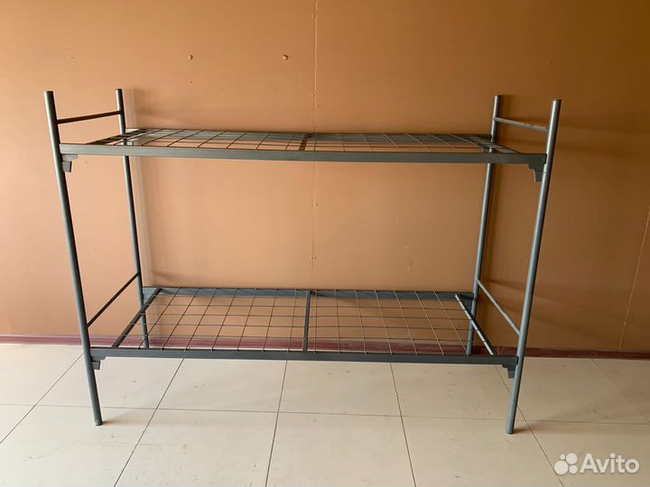 Кровати металлические одноярусные и двухъярусные