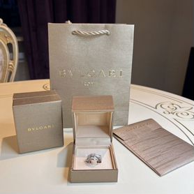 Кольцо bvlgari serpenti с бриллиантами