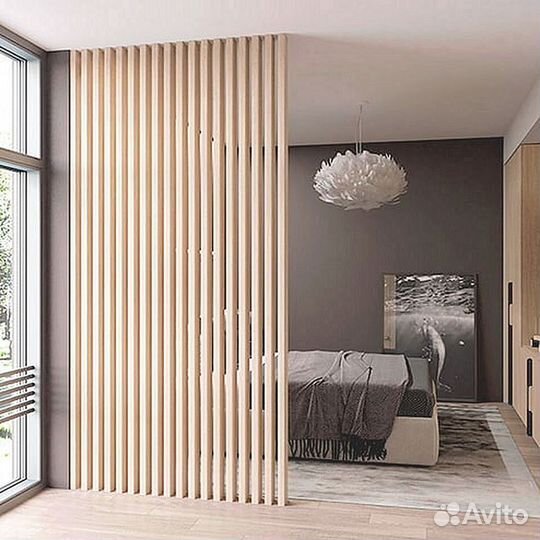 Реечные перегородки декоративные