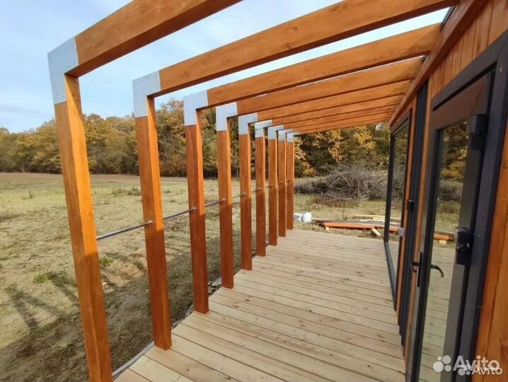Баня в стиле Лофт 7х4,5 BA-6724