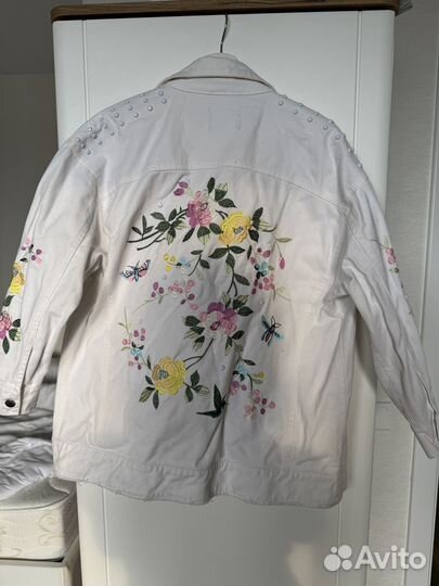 Джинсовая куртка белая женская ASOS s m