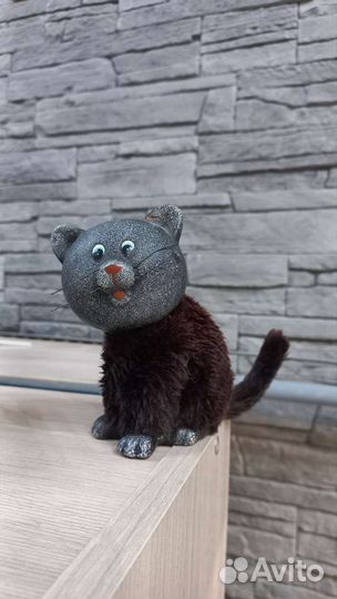 Статуэтка, сувенир, игрушка Чёрный кот