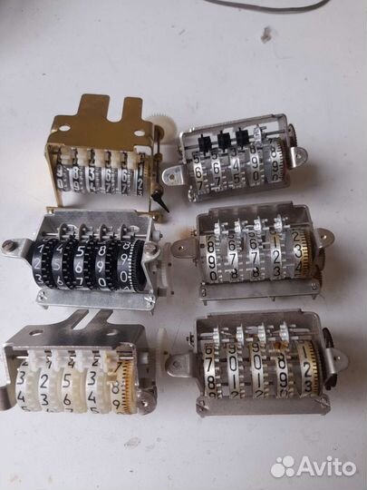 Счётчики механические металл пластик