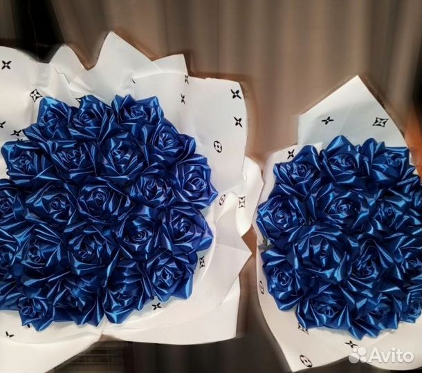 Букет из атласных лент