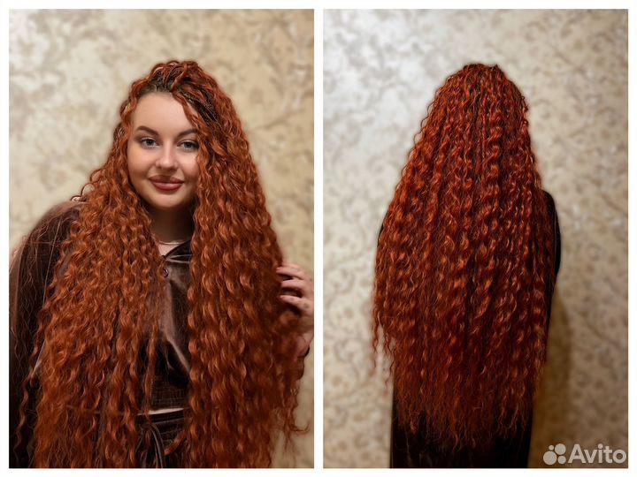 Модель на афрокудри