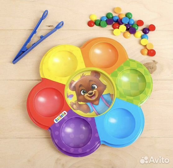 Сортер по цветам «Мишкины конфетки»