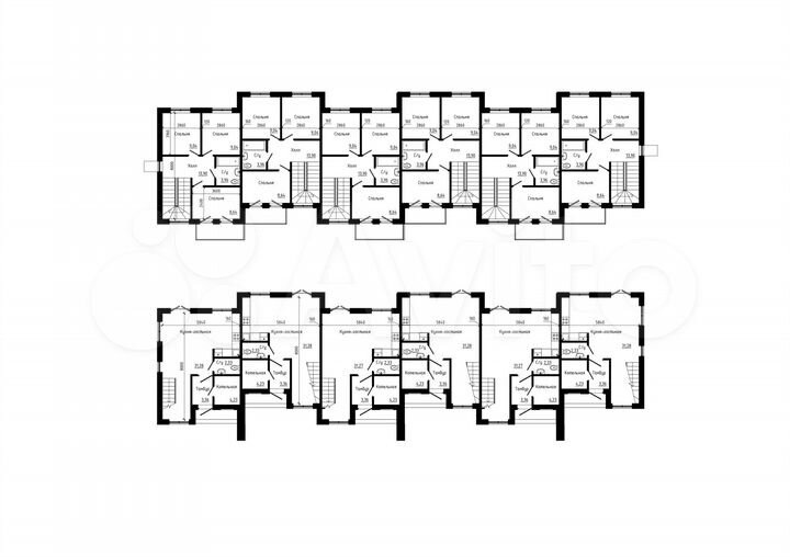 Таунхаус 85,3 м² на участке 2 сот.