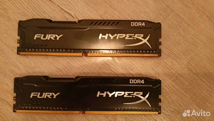 Оперативная память Kingston HyperX fury DDR4 8гб