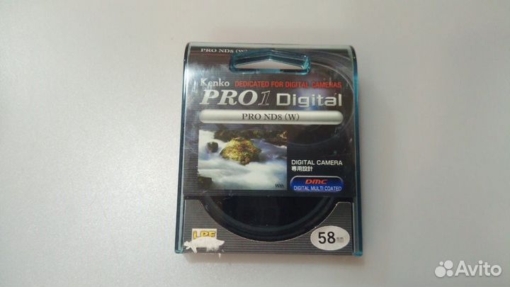 Нейтрально-серый фильтр kenko 58мм PRO 1D ND8(W)