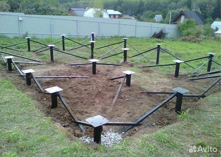 Монтаж винтовых свай