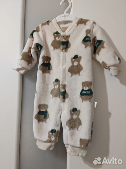 Комбинезон плюшевый 62р-р