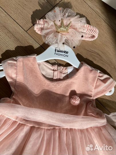 Нарядное платье для девочки 86 92