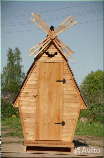 Дачный туалет с лебедем OSL