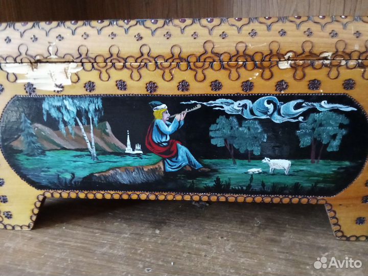 Шкатулка. Тюремная работа. (Требуется ремонт)