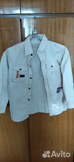 Детская рубашка на мальчика с кармашками