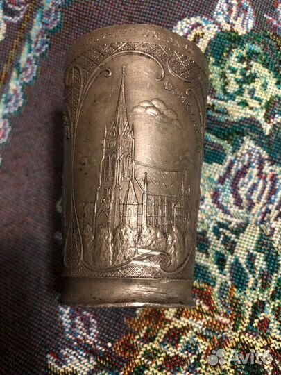 Стакан № 3. Старинный оловянный стакан