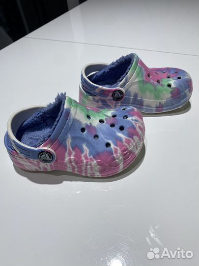 Crocs сабо тёплые 25 р. бу