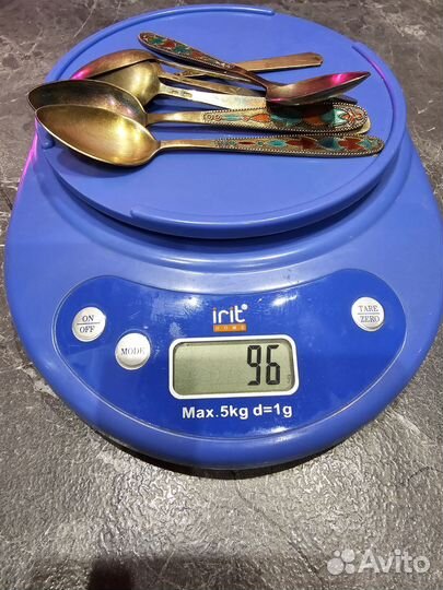 Серебряные ложки с эмалью