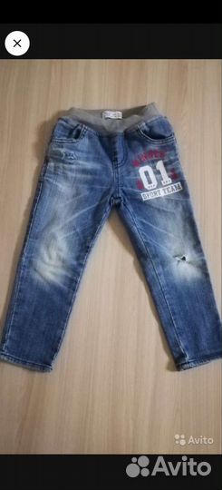 Джинсы+ рубашка 92-98 р