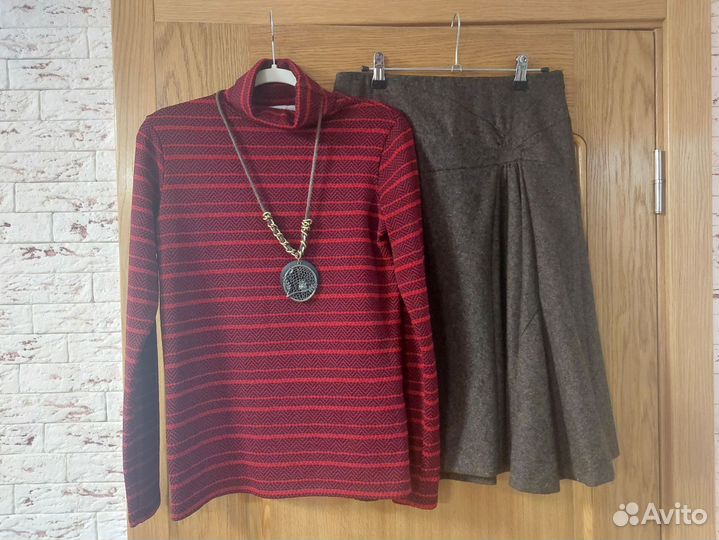 Водолазка трикотажная яркая в полоску Италия