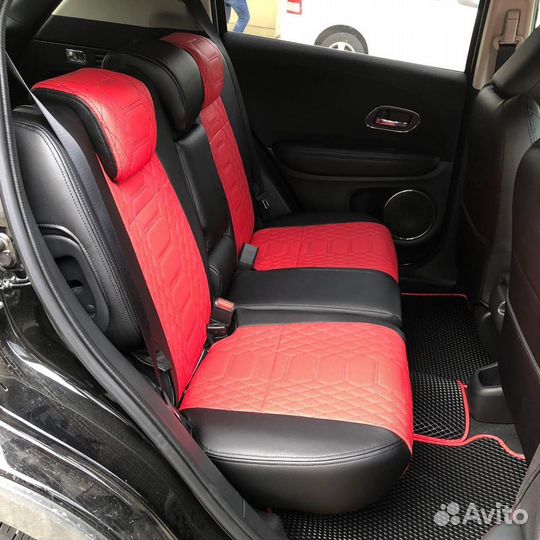 Авточехлы из экокожи honda vezel