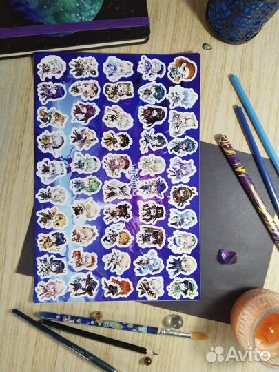 Стикеры/наклейки по игре Геншин Импакт