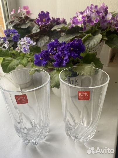 Стаканы большие Италия, хрусталь