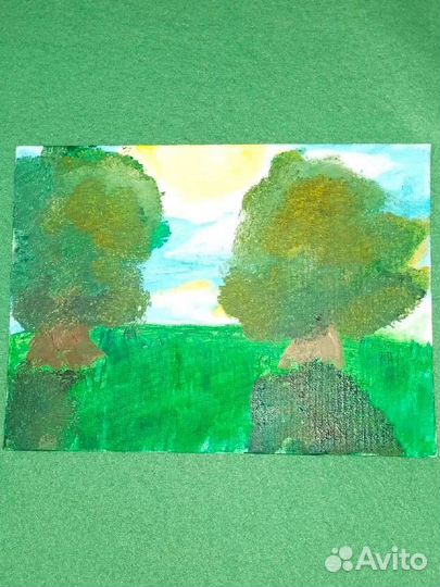 Картина маслом на холсте 