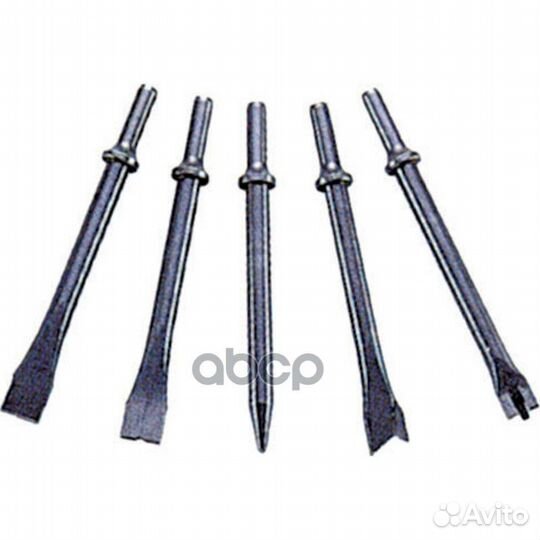 Набор зубил для пневмомолотка, 5 предметов, 175