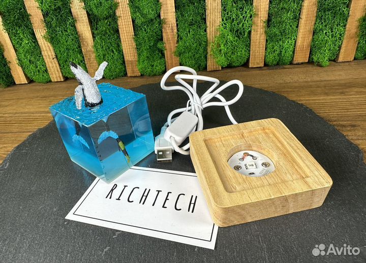 Ночник из эпоксидной смолы