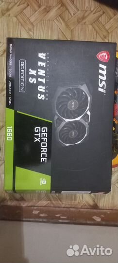 Видеокарта gtx 1660 6gb msi
