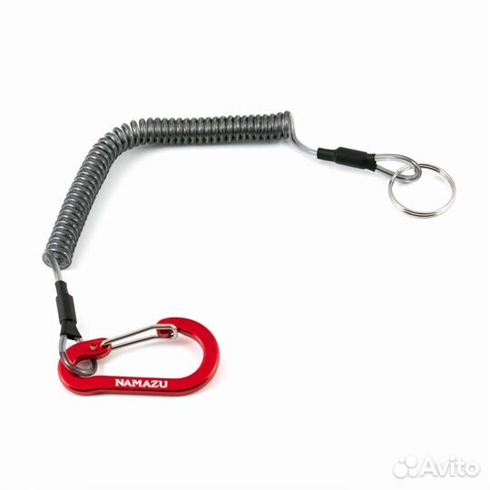 Шнур витой страховочный Namazu с карабином 4,5 см