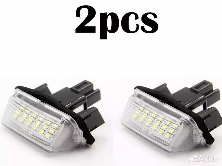 Led подсветка номера toyota camry/corolla