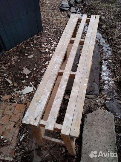 Коробки деревянные б/у, скамейка