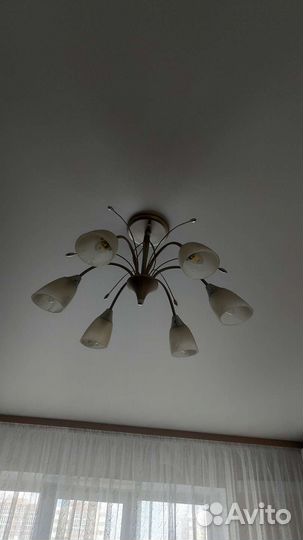 Люстра потолочная бу