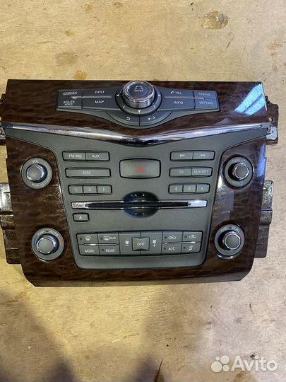 Nissan Patrol Y62 центральная панель