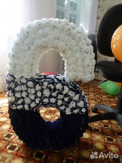 Цифра 6 для украшения праздника ко Дню рождения