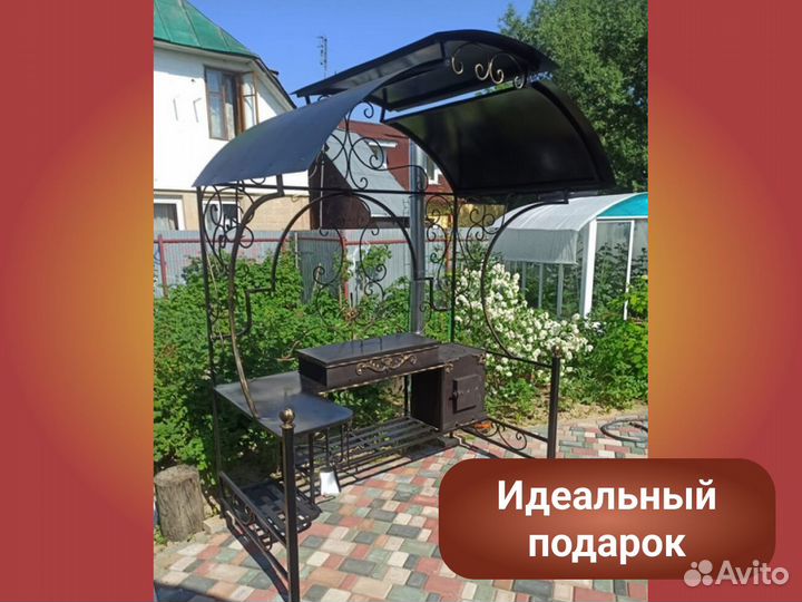 Кованые мангалы с крышей