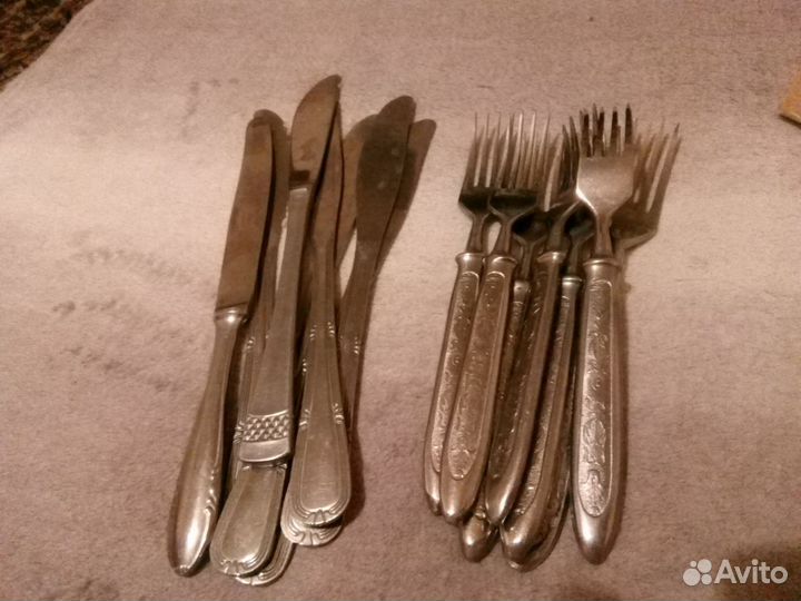 Набор вилок и ножей СССР