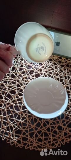 Лфз Кофейная пара костяной фарфор в идеале