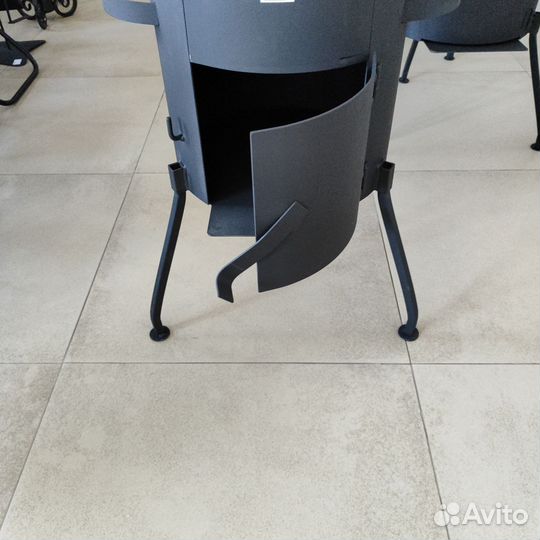 Казан чугунный узбекский и Печ с съёмными нож.12 л