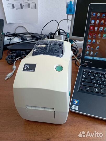 Принтер этикеток Zebra TLP2824 USB термотрансфер