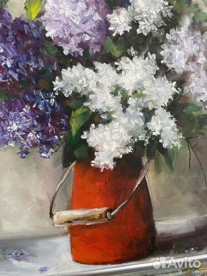 Букет сирени картина