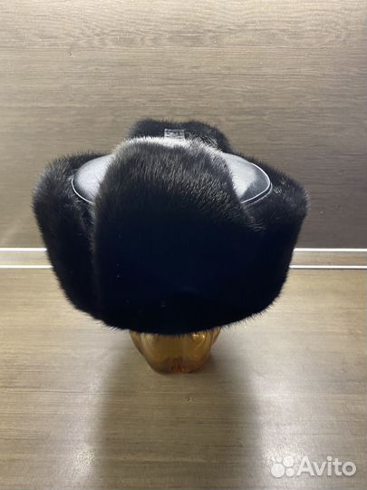 Мужская шапка норка натуральная кожа