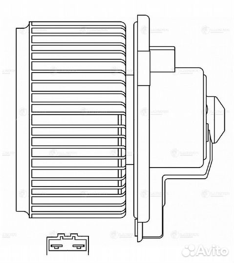 Мотор отопителя toyota LC100 / lexus LX