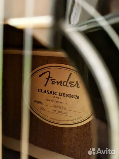 Акустическая гитара Fender CN-60S BLK с чехлом