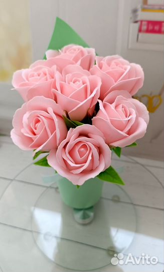 Букет из мыльных цветов