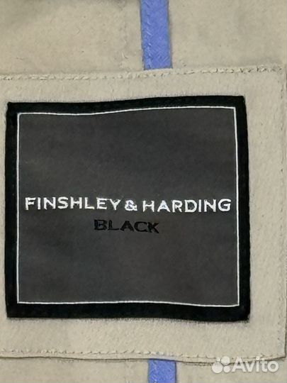 Тренч мужской finshley & harding black 48 -50